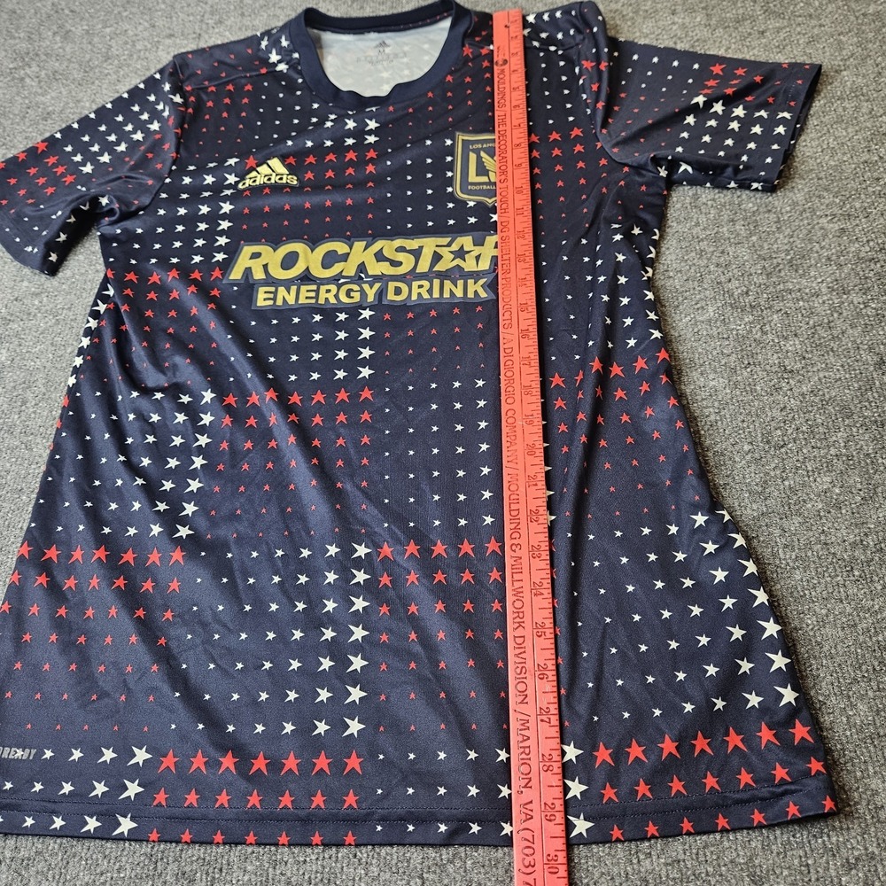 Adidas MLS Men's LAFC 2022 Americana Pre-Match Jersey Size Medium Blue Stars - Picture 6 of 7